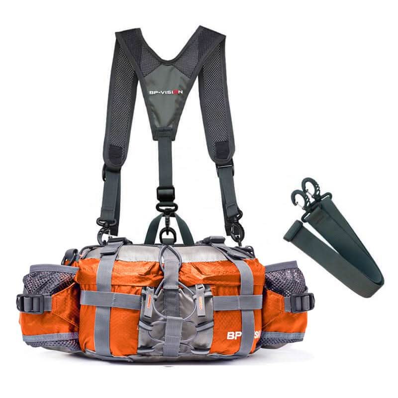 Herren Gürteltasche Bauchtasche für Outdoor-Aktivitäten mit Praktischer Aufbewahrung 8