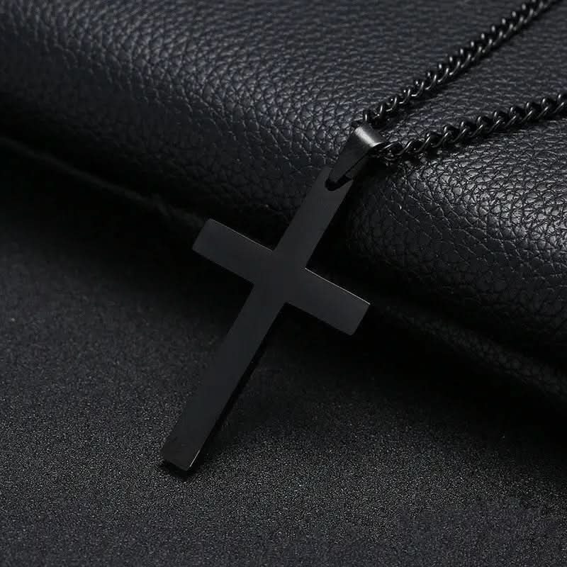 Herren Halskette Kreuzanhänger Klassisch 60 cm Kette Männer 3