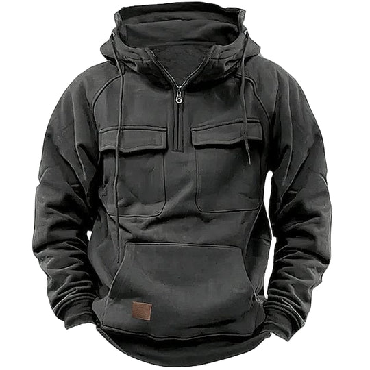 Herren Hoodie Kapuzenpullover Modernes Design für Winter Freizeit 0