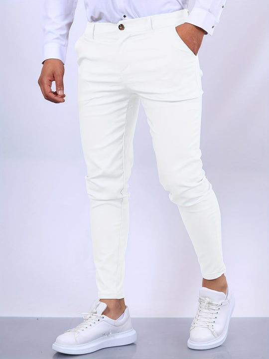 Herren Hosen Slim Fit Modernes Design Vielseitig Kombinierbar 0