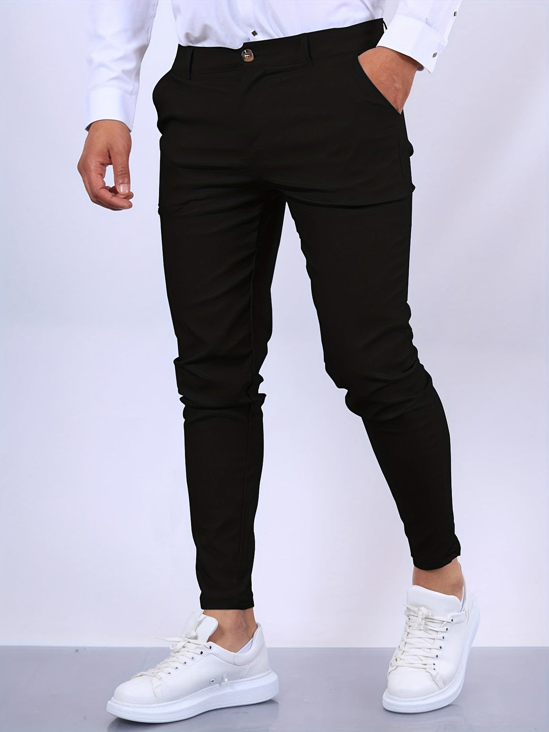Herren Hosen Slim Fit Modernes Design Vielseitig Kombinierbar 3