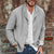 Herren Jacke Casual Leinen Leicht Atmungsaktiv für Frühling und Sommer 2