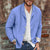 Herren Jacke Casual Leinen Leicht Atmungsaktiv für Frühling und Sommer 3