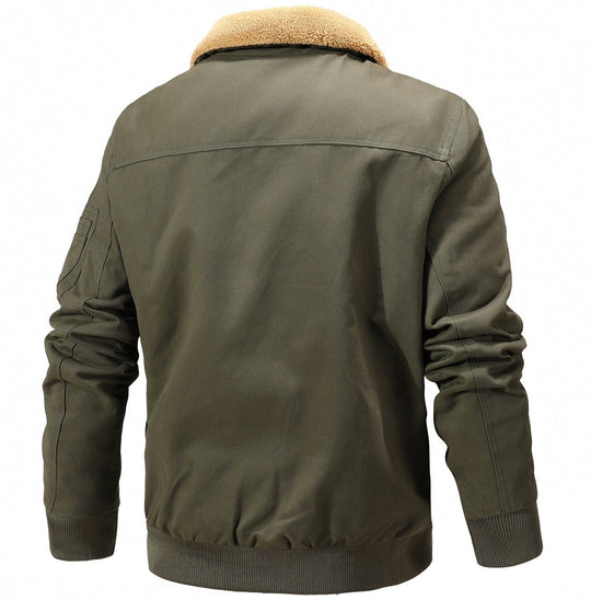 Herren Jacke Funktional mit Fleece-Futter und Taschen 3