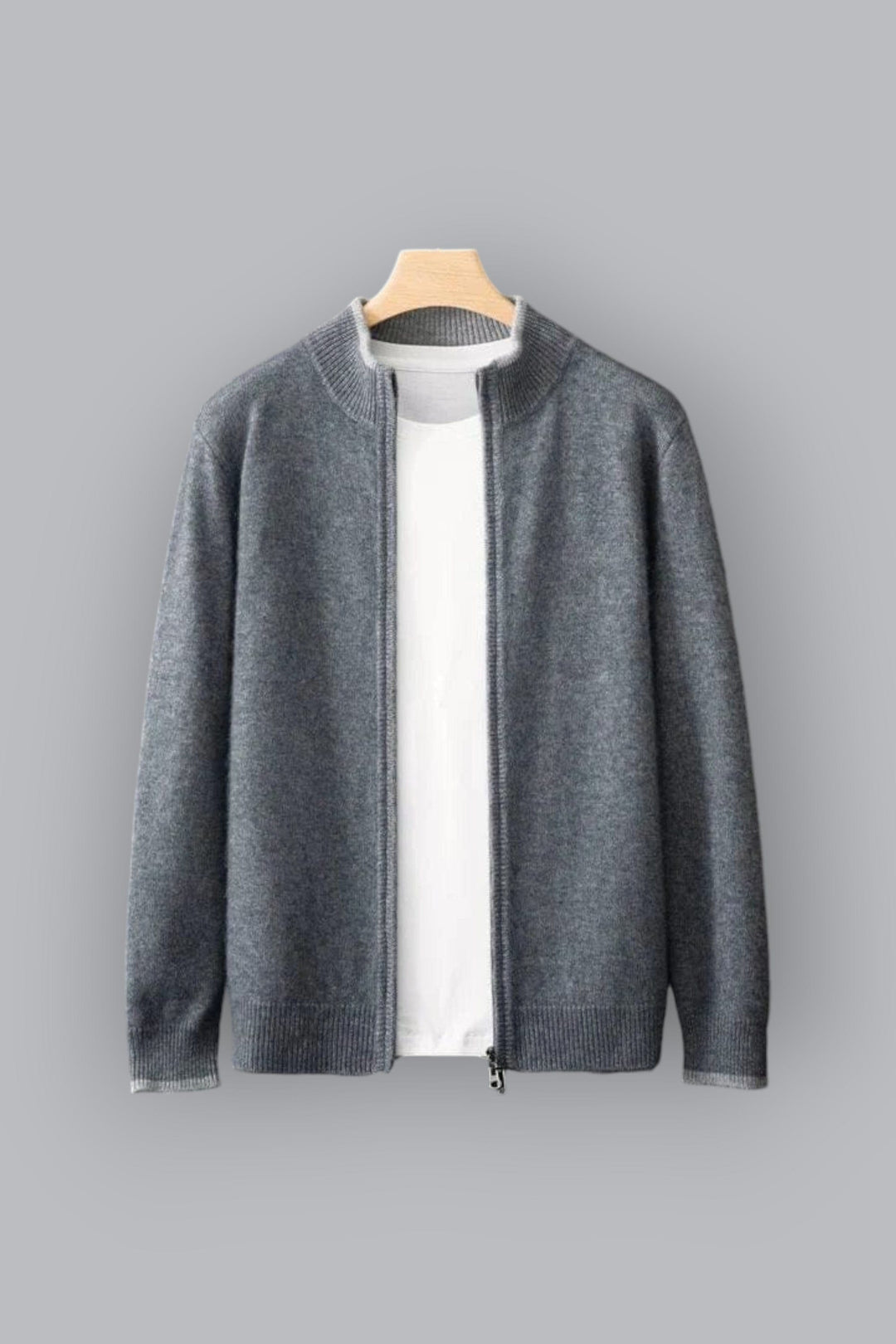 Herren Jacke mit Reißverschluss im minimalistischen Stil 1