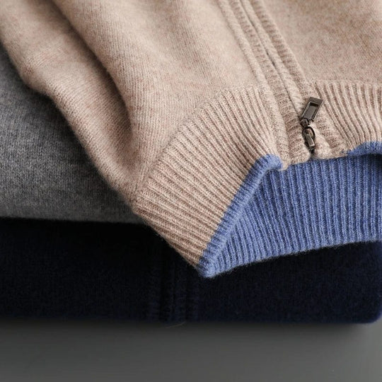Herren Jacke mit Reißverschluss im minimalistischen Stil 3