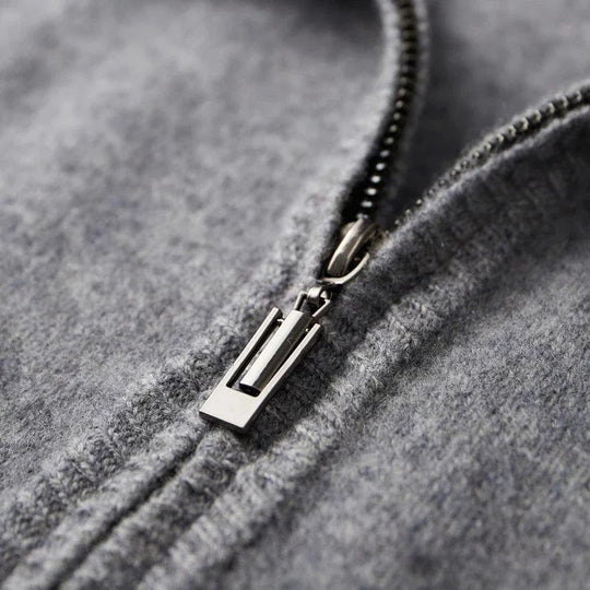 Herren Jacke mit Reißverschluss im minimalistischen Stil 5