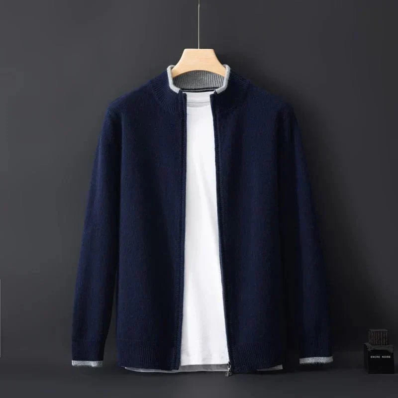 Herren Jacke mit Reißverschluss im minimalistischen Stil 6