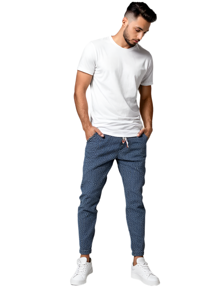 Herren Jogginghose Corduroy Mit Verstellbarem Bund Und Gerader Beinform 0