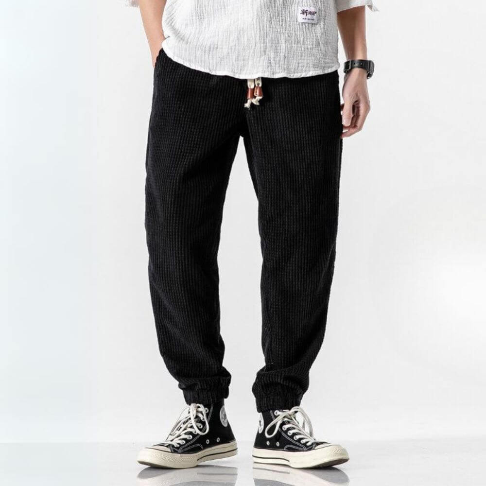 Herren Jogginghose Corduroy Mit Verstellbarem Bund Und Gerader Beinform 5