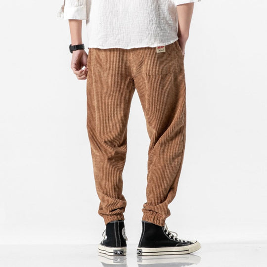 Herren Jogginghose Corduroy Mit Verstellbarem Bund Und Gerader Beinform 8