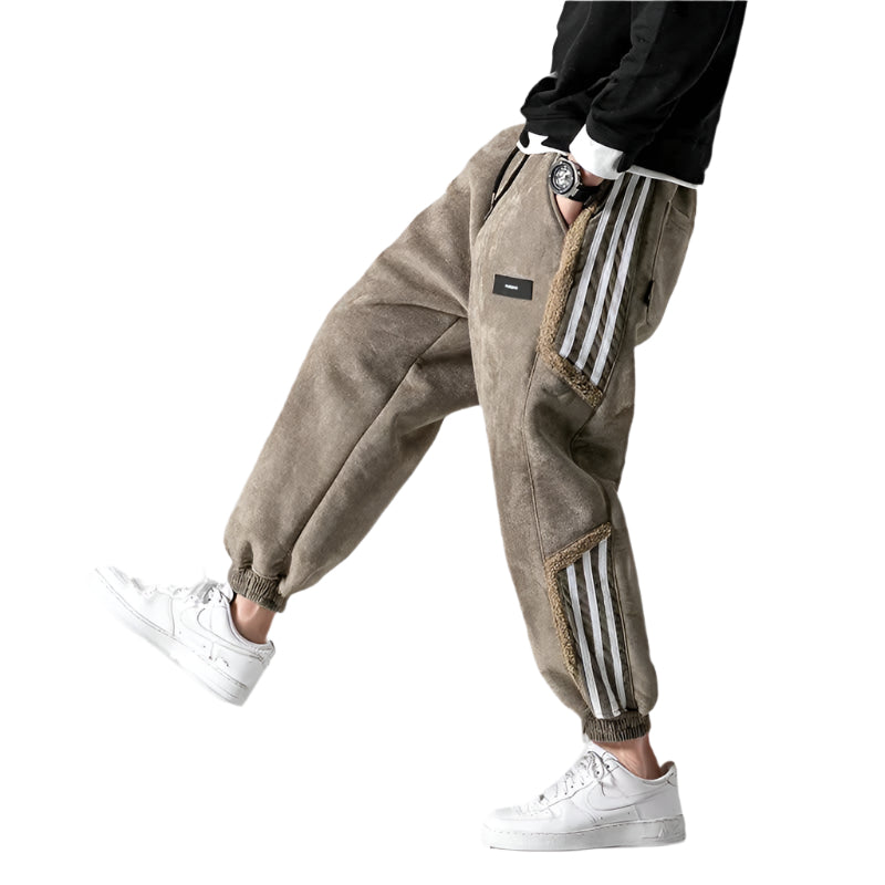 Herren Jogginghose mit Seitlichen Streifen Baumwolle Polyester 0