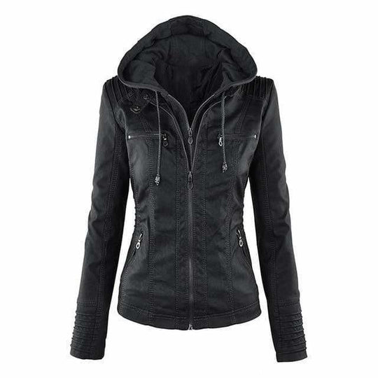 Herren Kapuzenjacke im Vintage-Stil aus Kunstmaterial 1