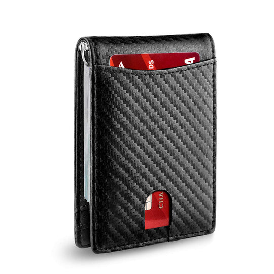 Herren Kartenhalter Mit Geldscheinklammer Minimalistisch 0