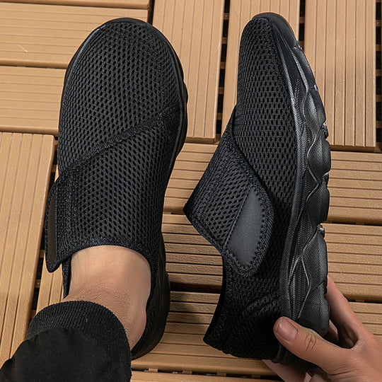 Herren Komfort Schuhe für breite Füße mit verstellbarem Design 1