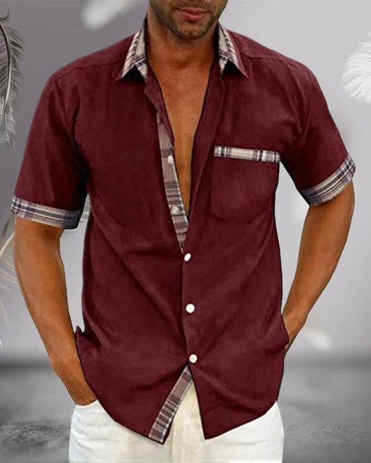 Herren Kurzarmhemd Francesco Stilvolles Design Komfort 3
