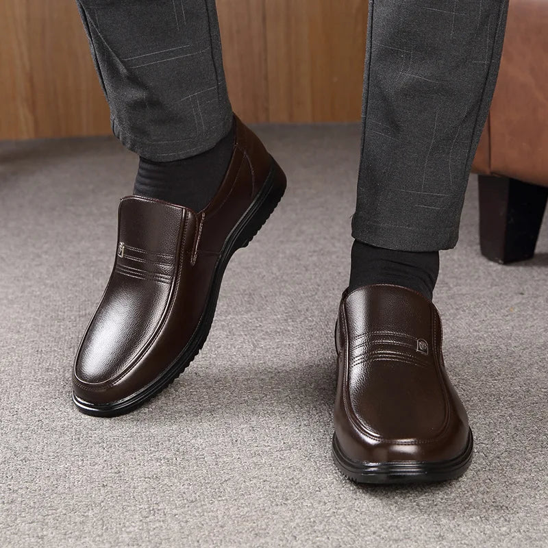 Herren Loafers Elegante Leder Schuhe 1