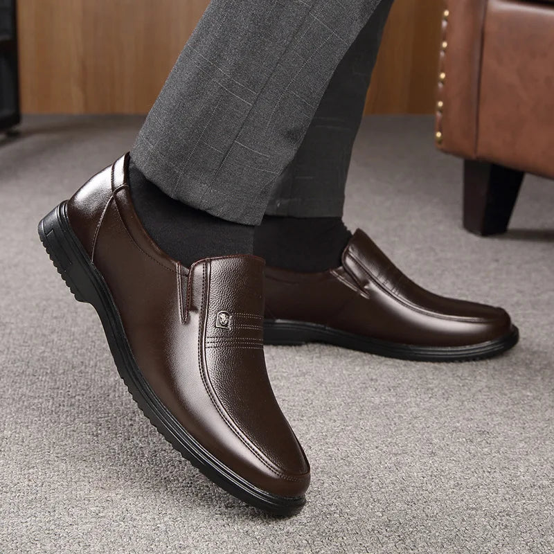 Herren Loafers Elegante Leder Schuhe 2