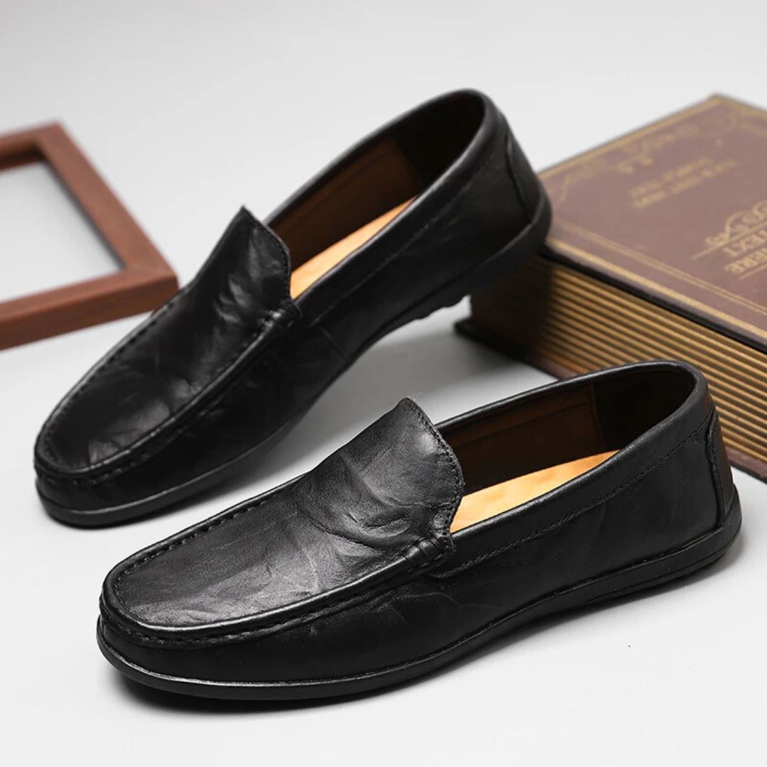 Herren Loafers Eleganter Stil Leder 3