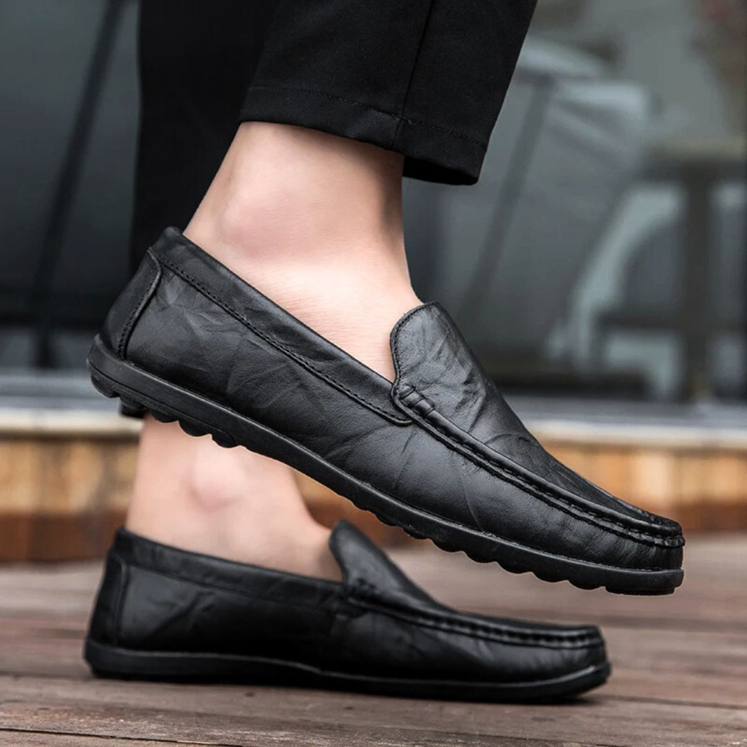 Herren Loafers Eleganter Stil Leder 4