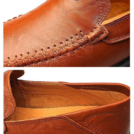 Herren Loafers Leichtgewicht Leder 5