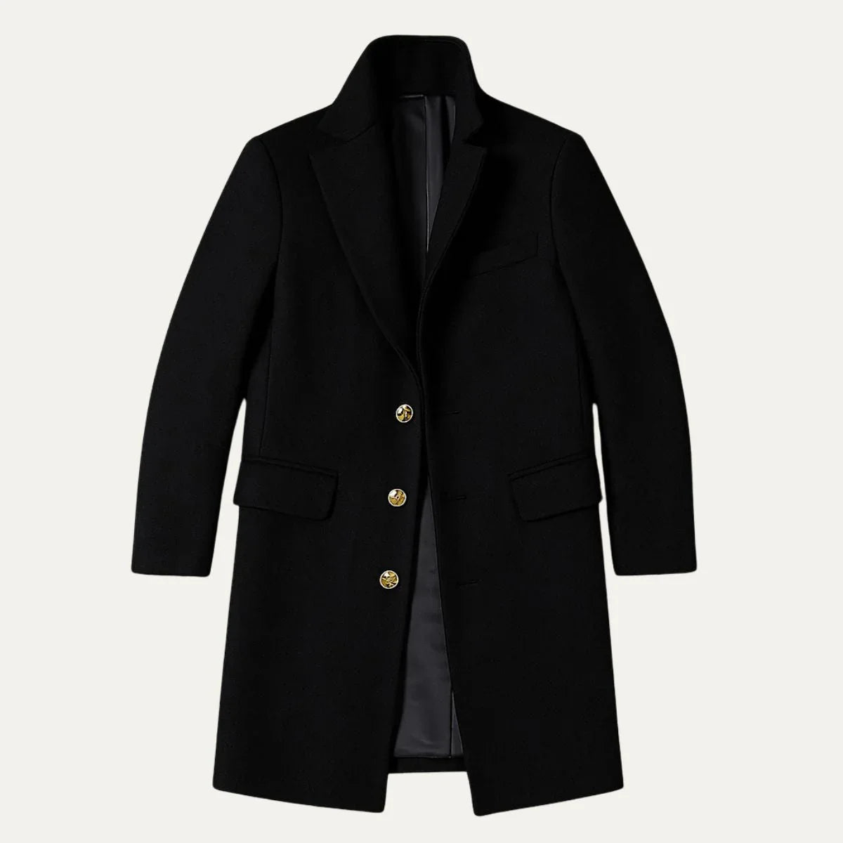 Herren Mantel Lang Klassischer Trenchcoat für Elegante Looks 3