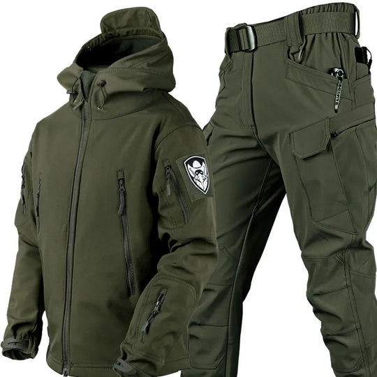 Herren Outdoor Jacke und Hose wind- und wasserdicht 3