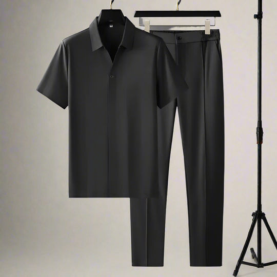 Herren Polo Set Sportlich Hochwertiger Stoff 3