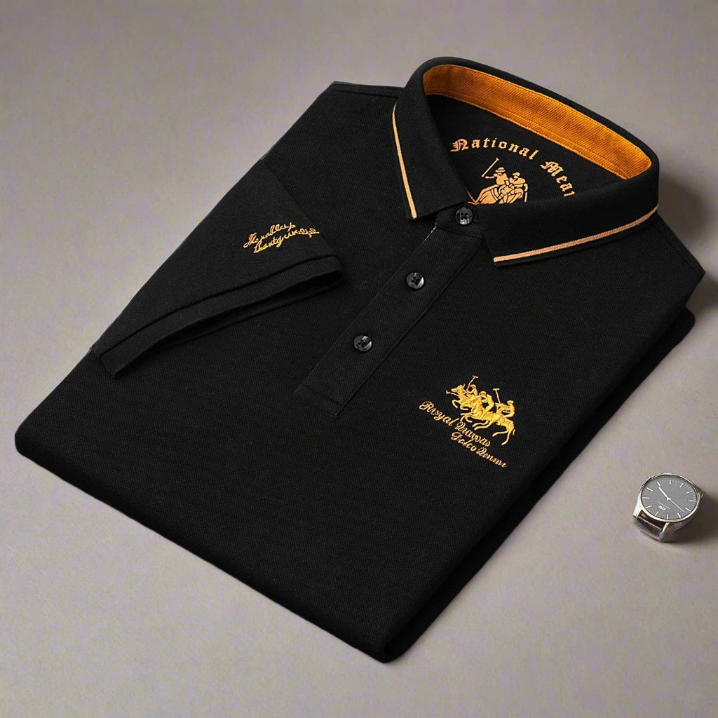 Herren Polo Shirt Klassischer Schnitt Mit Gesticktem Detail Aus Weichem Material 4