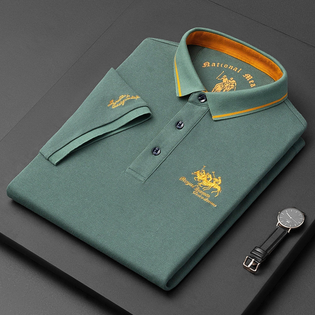 Herren Polo Shirt Klassischer Schnitt Mit Gesticktem Detail Aus Weichem Material 8