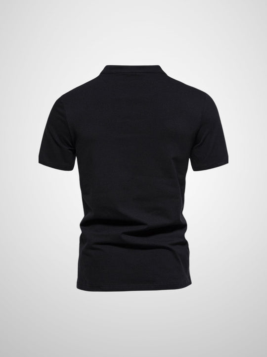 Herren Polo Shirt V-Hals Modernes Design Weiche Stoffe 6