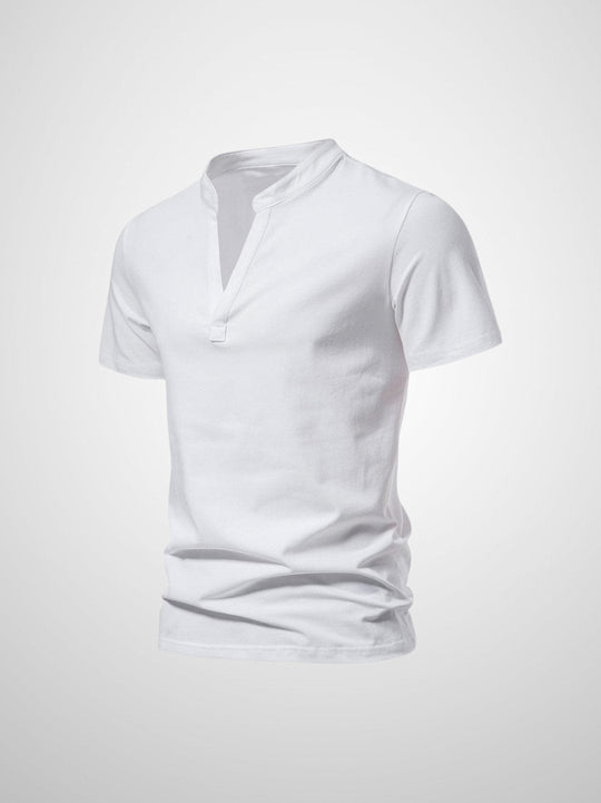 Herren Polo Shirt V-Hals Modernes Design Weiche Stoffe 8