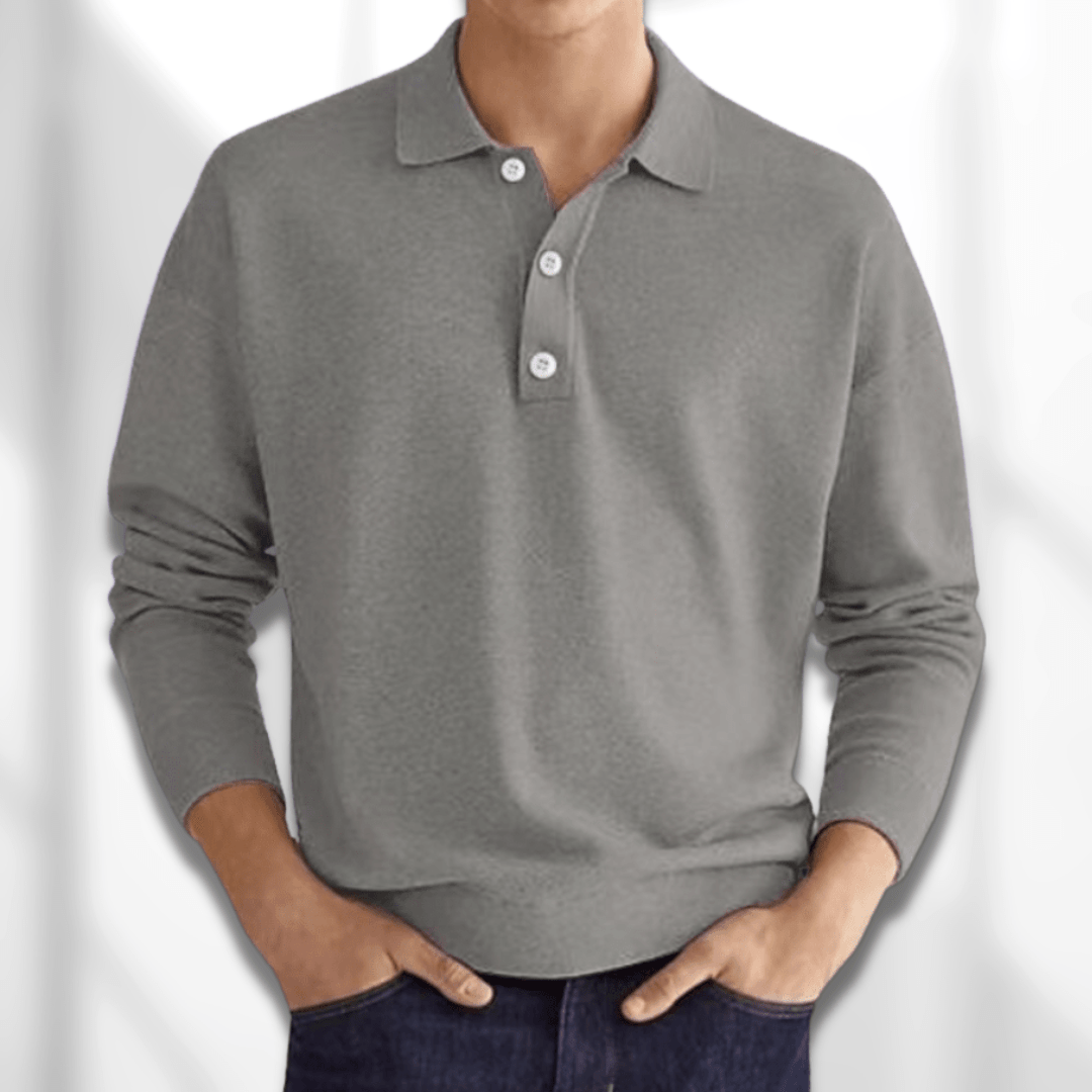 Herren Polohemd Klassisch Baumwolle Komfortabel Regular Fit 3