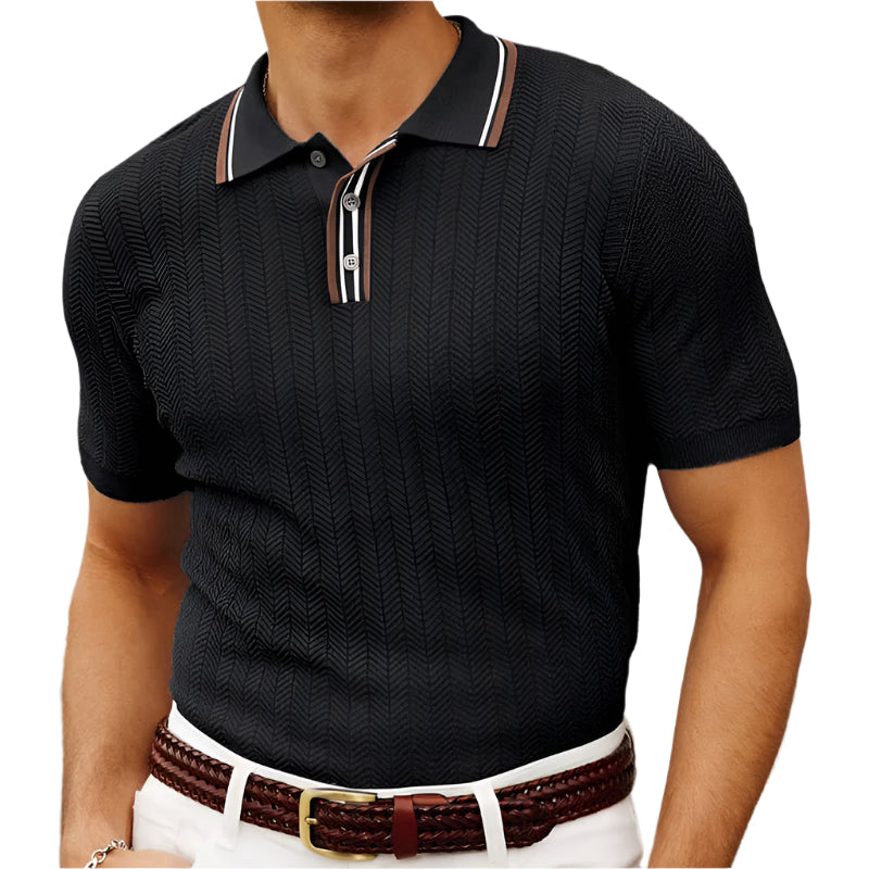 Herren Poloshirt Slim Fit aus atmungsaktivem Material 0