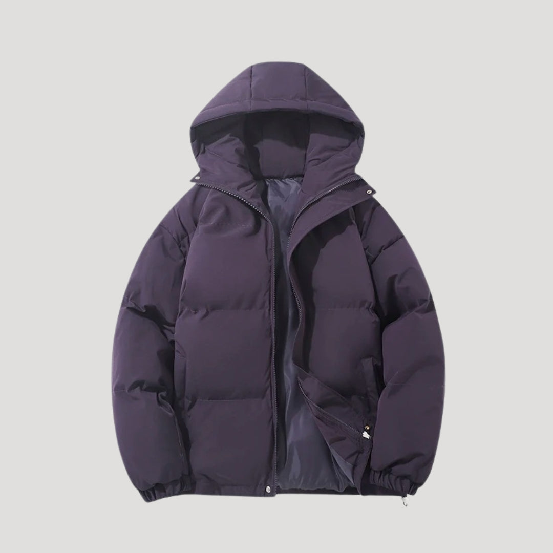 Herren Pufferjacke mit Kapuze für den Winter 3