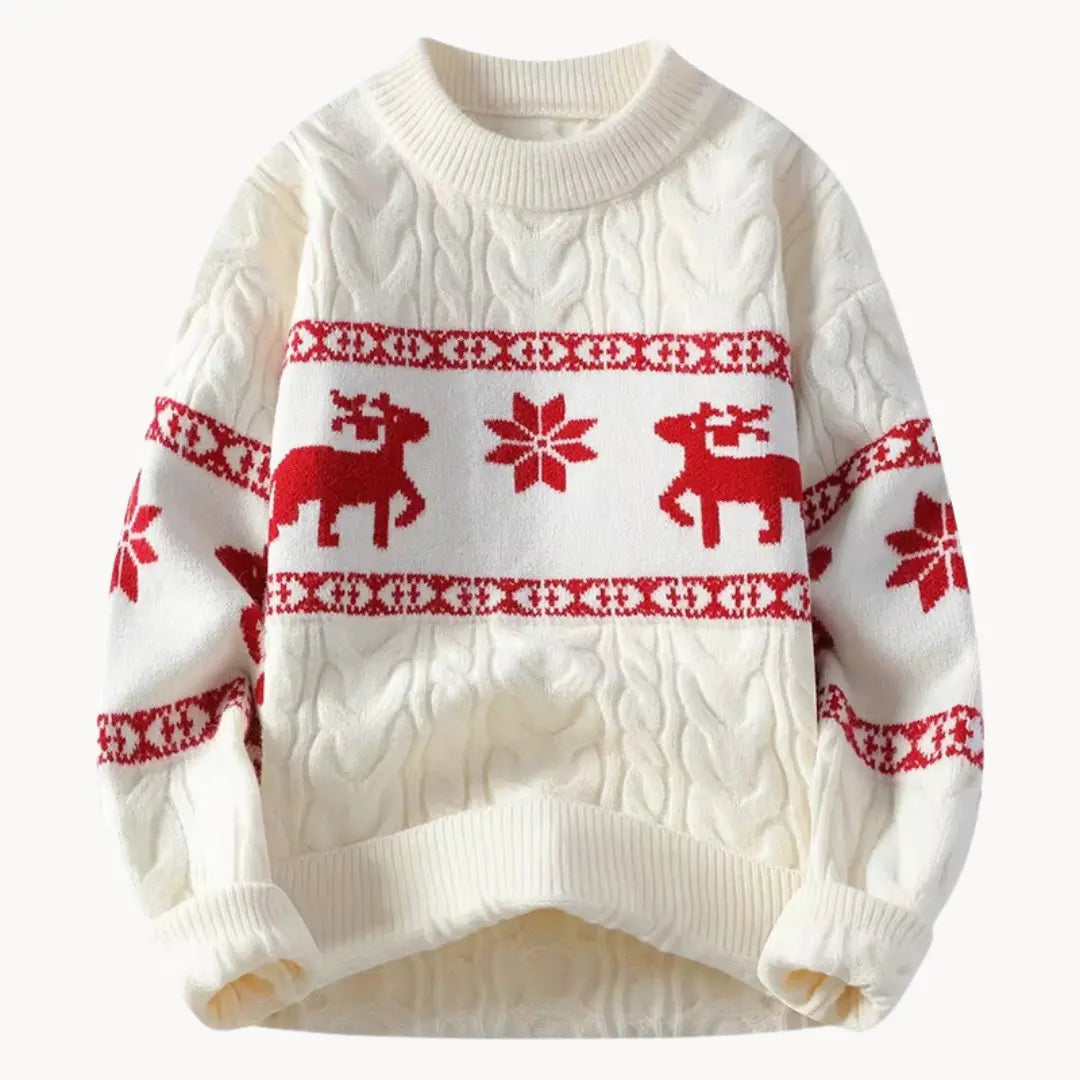 Herren Pullover Zeitloses Design mit Rundhalsausschnitt und Dekorativen Bändern 5