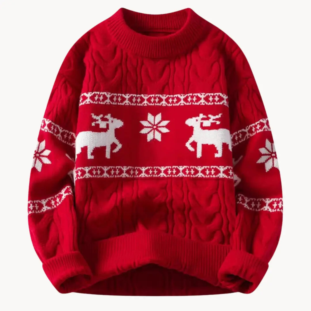 Herren Pullover Zeitloses Design mit Rundhalsausschnitt und Dekorativen Bändern 7