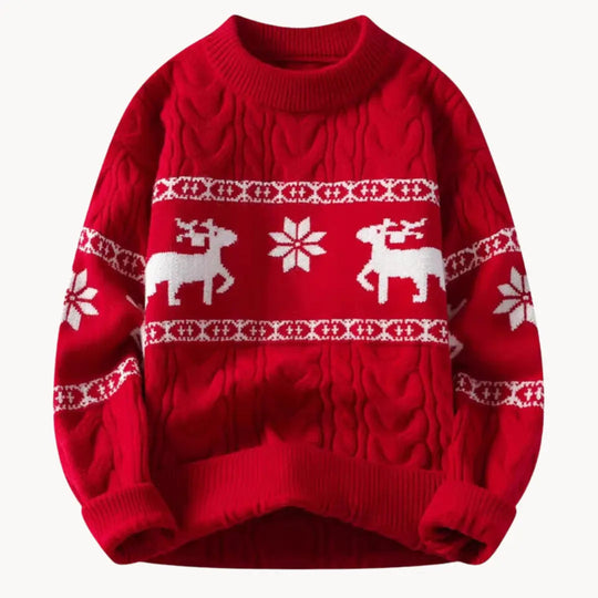 Herren Pullover Zeitloses Design mit Rundhalsausschnitt und Dekorativen Bändern 7