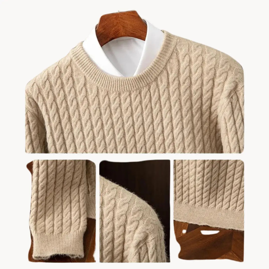 Herren Pullover gestrickt im Crewneck Stil 6