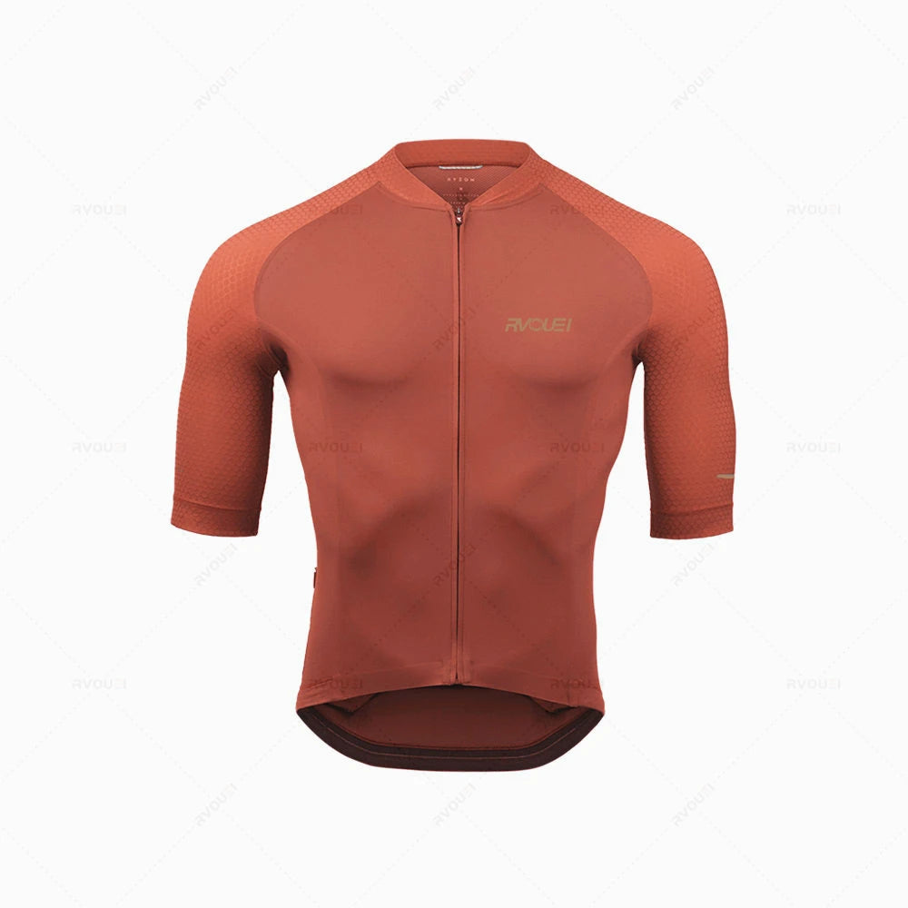 Herren Radsport Trikot Set Langarm Atmungsaktiv 6