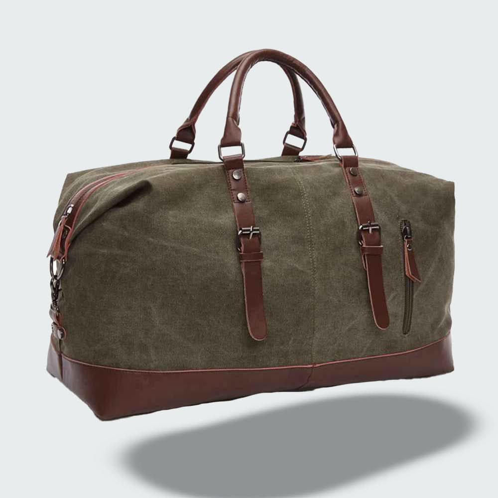 Herren Reisetasche mit robustem Canvas und stilvollen Details 4
