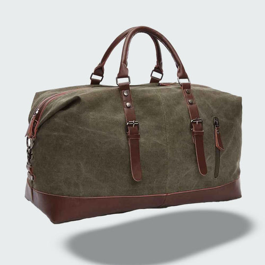 Herren Reisetasche mit robustem Canvas und stilvollen Details 4