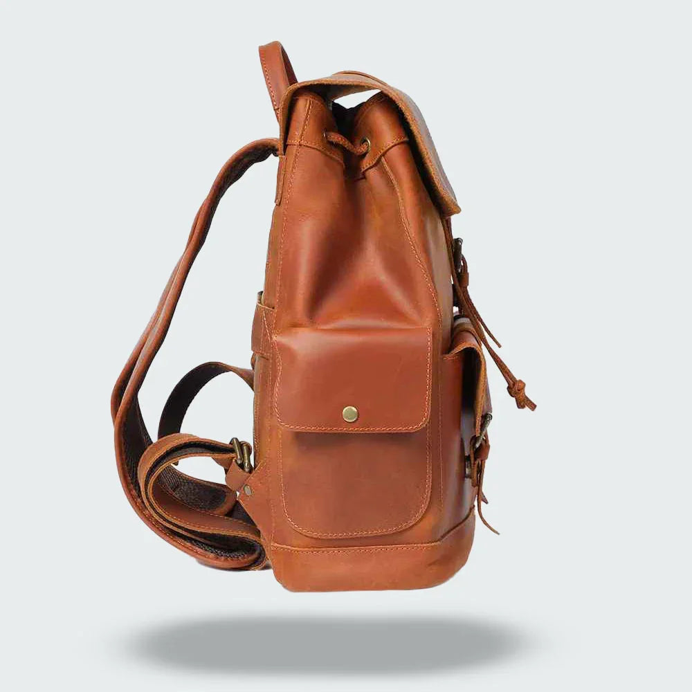 Herren Rucksack Vintage mit Schnallenriemen 6