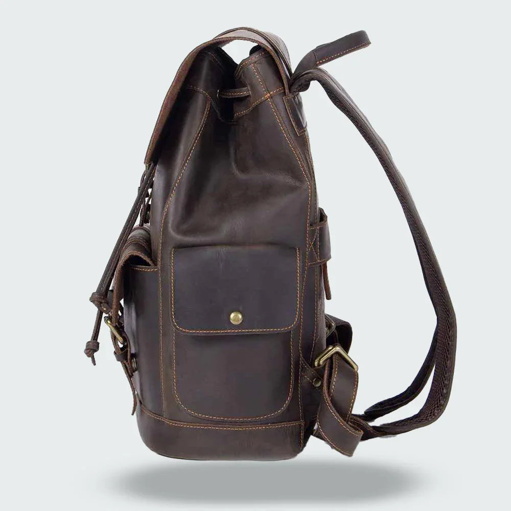 Herren Rucksack Vintage mit Schnallenriemen 7