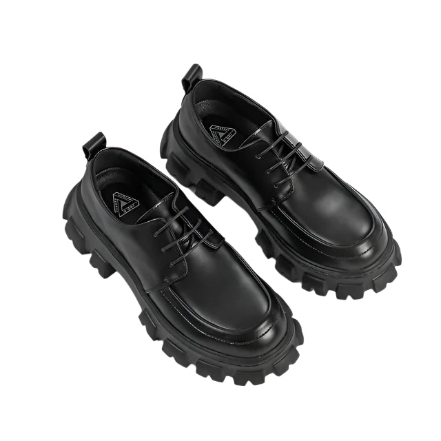 Herren Schuhe Derby Stil Hochwertiges Leder 6