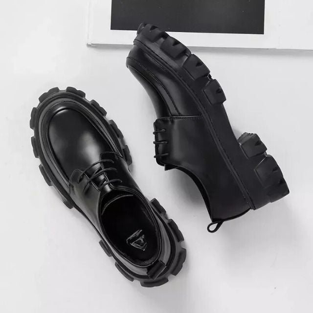 Herren Schuhe Derby Stil Hochwertiges Leder 8