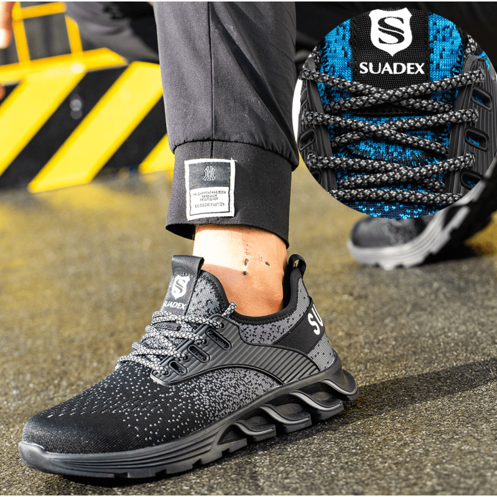 Herren Sicherheitsschuhe mit Kevlar-Sohle und Stahlkappe 4