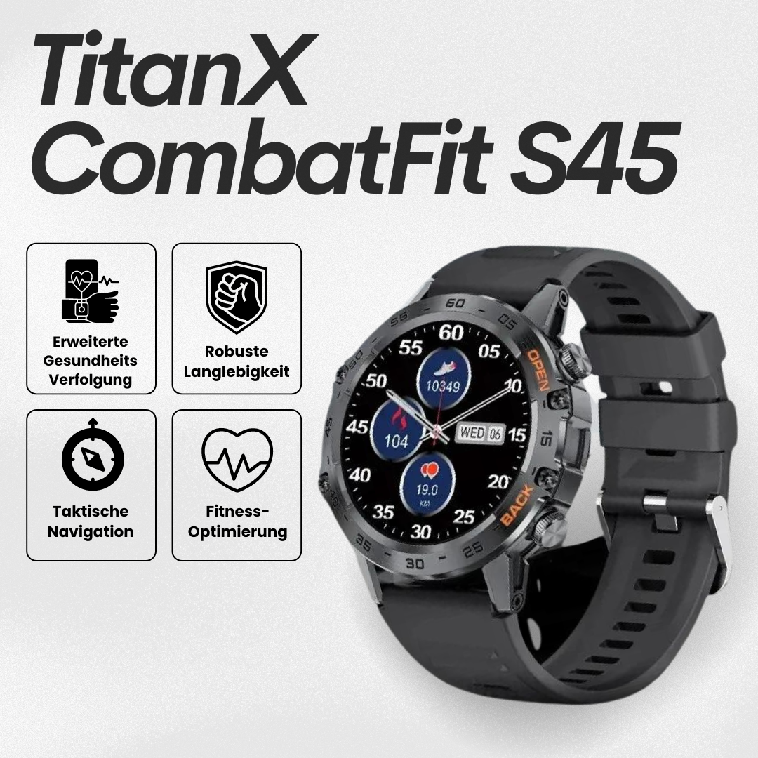 Herren Smartwatch Militärisch mit GPS und Herzfrequenzmonitor 1