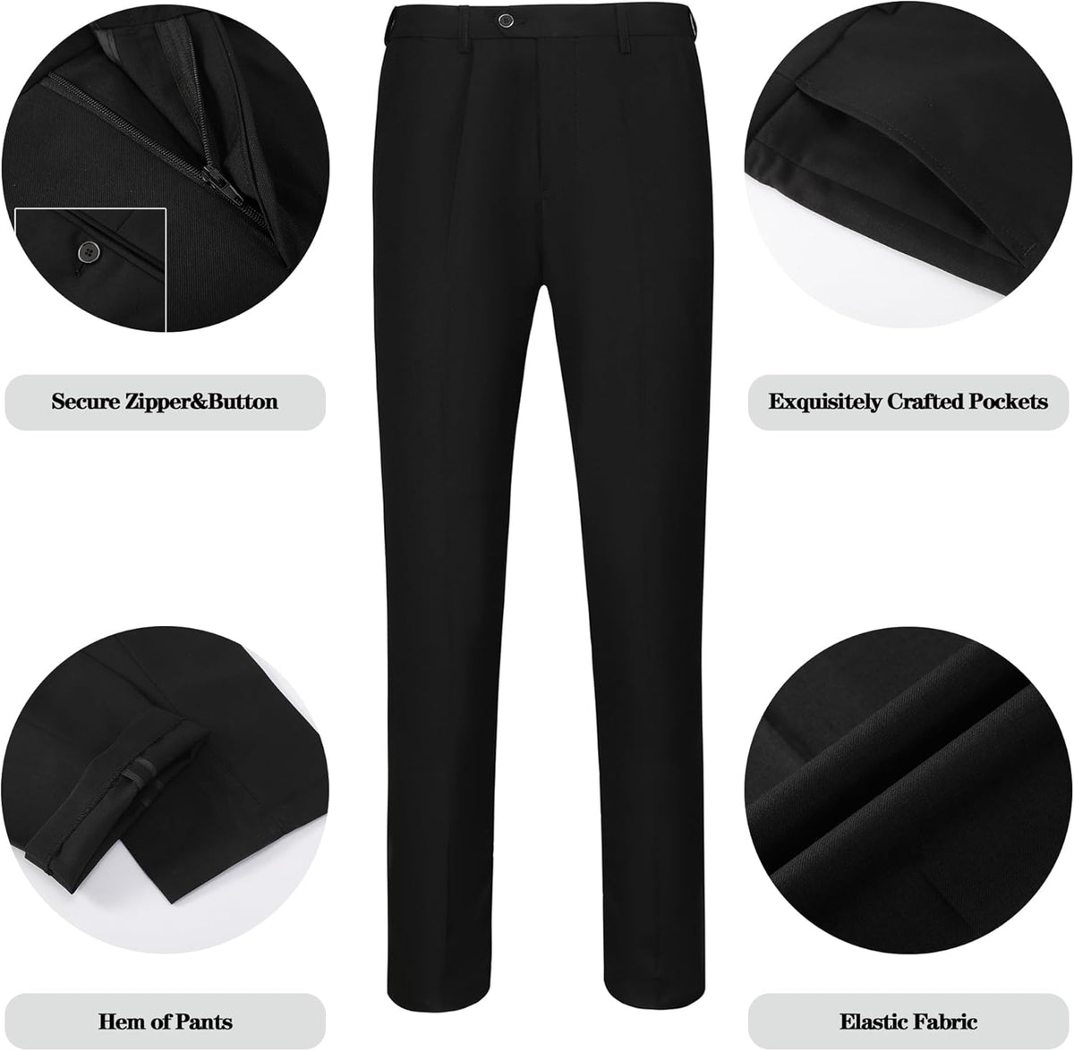 Herren Smoking Klassischer Schnitt für Hochzeit und Anlässe 4