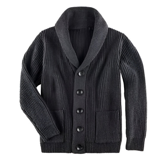 Herren Strickjacke Klassisch Mit Knöpfen Für Kühle Temperaturen 0